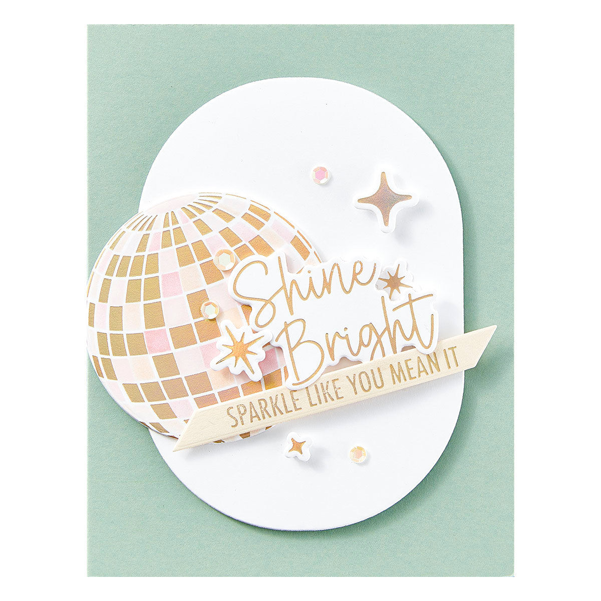 Spellbinders Shine Bright Sentiment Strips Press Plate & Die Set from the Shine Bright Collection by Carissa Wiley