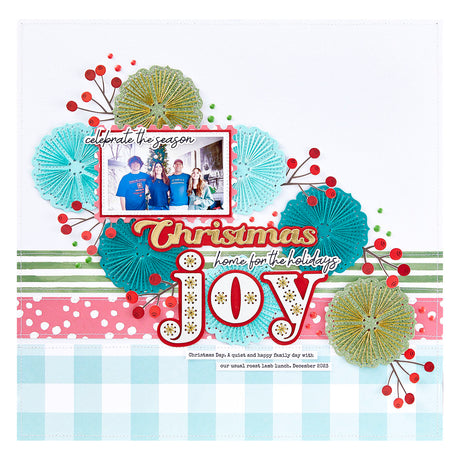 Spellbinders Christmas Sentiments Press Plate & Die Set from the Storytelling by Spellbinders Collection