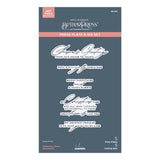 Spellbinders Christmas Cheer Sentiments BetterPress Plate & Die Set from the City Holiday Collection by Yana Smakula