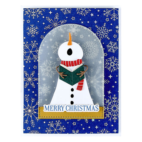 Spellbinders Snowfall Shimmer BetterPress Plate from the Wonderland Collection