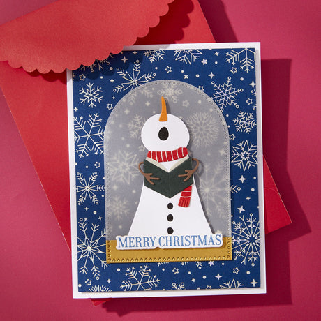 Spellbinders Snowfall Shimmer BetterPress Plate from the Wonderland Collection