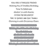 Spellbinders Cuckoo Cottage Sentiments BetterPress Plate & Die Set from the Cuckoo Cottage Collection