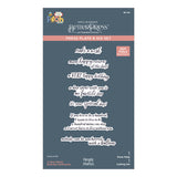 Spellbinders A Very Happy Birthday Sentiments Press Plate & Die Set from the Say Cheese Classic Pooh Birthday Collection