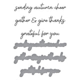 Spellbinders Autumn Sentiments BetterPress Plate & Die Set from the Autumn Archives Collection by Kelly Bangs