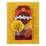 Spellbinders Autumn Sentiments BetterPress Plate & Die Set from the Autumn Archives Collection by Kelly Bangs