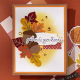Spellbinders Autumn Sentiments BetterPress Plate & Die Set from the Autumn Archives Collection by Kelly Bangs