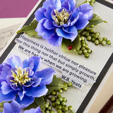 Spellbinders The Poet’s Garden Sentiments Press + Foil Plate & Die Set