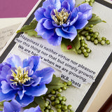 Spellbinders The Poet's Garden Sentiments Press + Foil Plate & Die Set by Susan Tierney-Cockburn