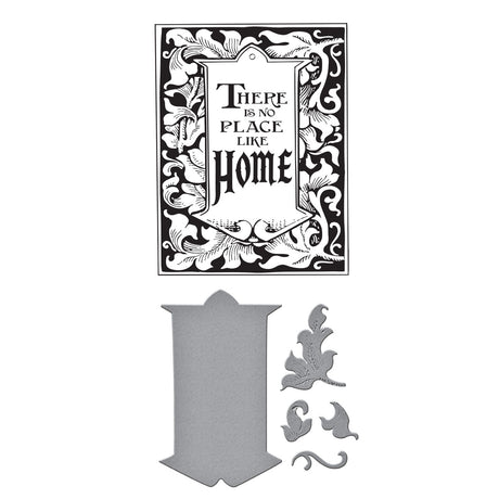 Spellbinders Wonder of Oz Frame & Tag BetterPress Plate & Die Set from the Wonder of Oz Collection by Graphic 45