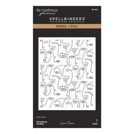 Spellbinders Perceptual Profiles Press + Foil Plate by Jaycee Gaspar
