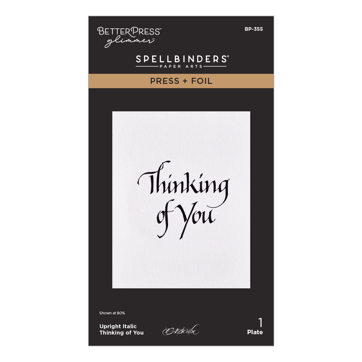 Spellbinders Upright Italic Everyday Sentiments Press + Foil Bundle by Paul Antonio