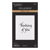 Spellbinders Upright Italic Everyday Sentiments Press + Foil Bundle by Paul Antonio