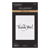 Spellbinders Upright Italic Everyday Sentiments Press + Foil Bundle by Paul Antonio