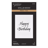Spellbinders Upright Italic Everyday Sentiments Press + Foil Bundle by Paul Antonio