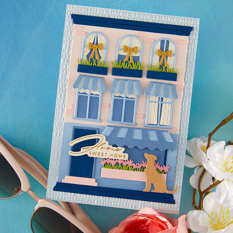 Spellbinders Welcome Home Sentiments Press + Foil Plate & Die Set by Yana Smakula