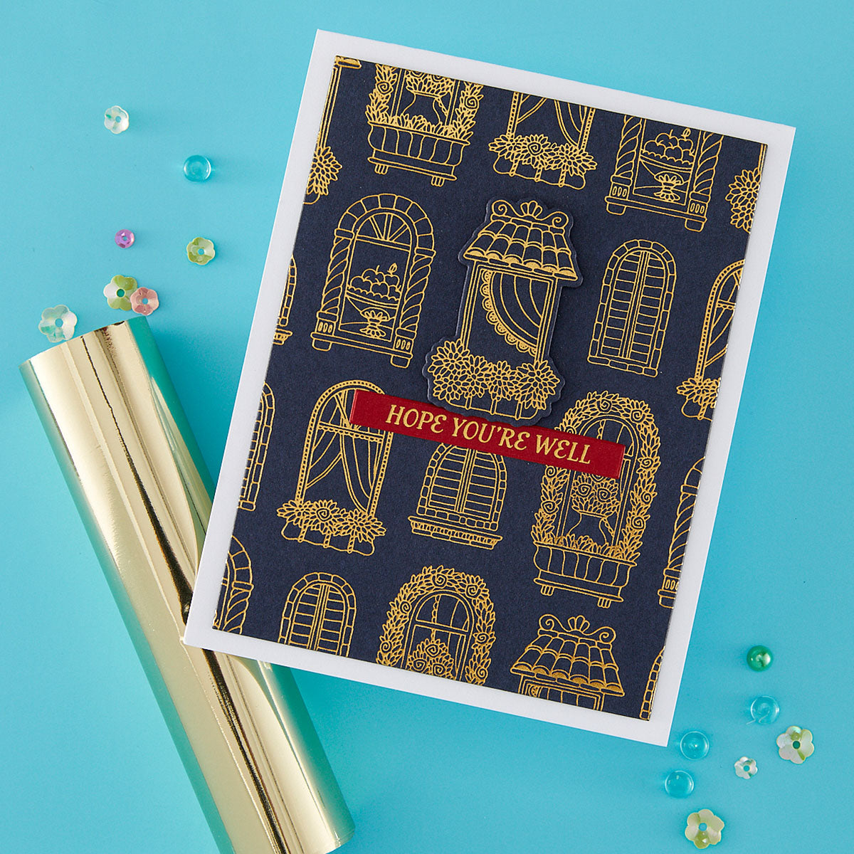 Spellbinders Windows with a View Press + Foil Plate & Die Set