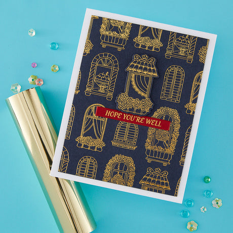 Spellbinders Windows with a View Press + Foil Plate & Die Set