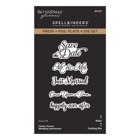 Spellbinders Classic Mouse Wedding BetterPress Bundle