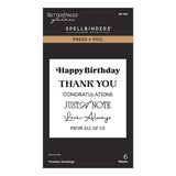 Spellbinders Timeless Greetings Press + Foil Plates