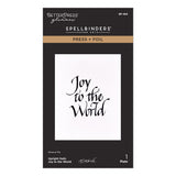 Spellbinders Upright Italic Holiday Sentiments Press + Foil Bundle by Paul Antonio