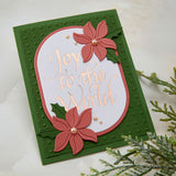 Spellbinders Upright Italic Holiday Sentiments Press + Foil Bundle by Paul Antonio