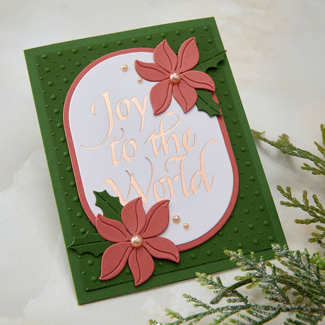 Spellbinders Upright Italic Joy to the World Press + Foil Plate by Paul Antonio BP-369