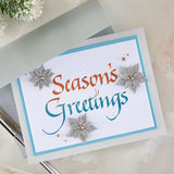Spellbinders Upright Italic Season's Greetings Press + Foil Plate by Paul Antonio BP-371