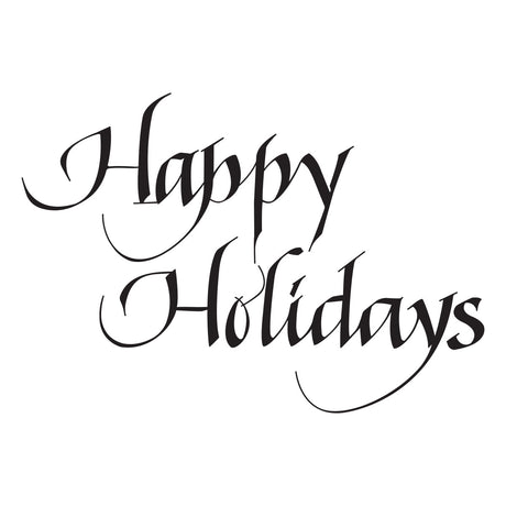 Spellbinders Upright Italic Holiday Sentiments Press + Foil Bundle by Paul Antonio