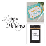 Spellbinders Upright Italic Holiday Sentiments Press + Foil Bundle by Paul Antonio