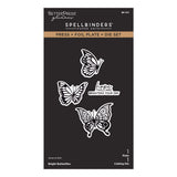 Spellbinders Bright Butterflies Press + Foil Plate & Die Set