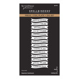 Spellbinders Signature Sentiments Press + Foil Plate & Die Set - 9/23 Consumer Launch