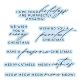 Spellbinders Meowy Christmas Sentiments Press + Foil Plates & Die Set by Yana Smakula BP-375
