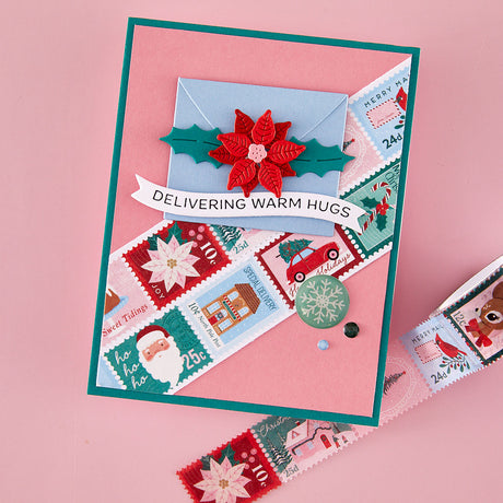 Spellbinders Holiday Banner Greetings Press + Foil Plate & Die Set - BP-376