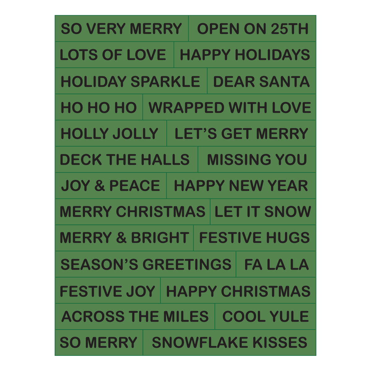Spellbinders Snowflake Kisses Sentiments Press + Foil Plate & Die Set by Lisa Horton - BP-377