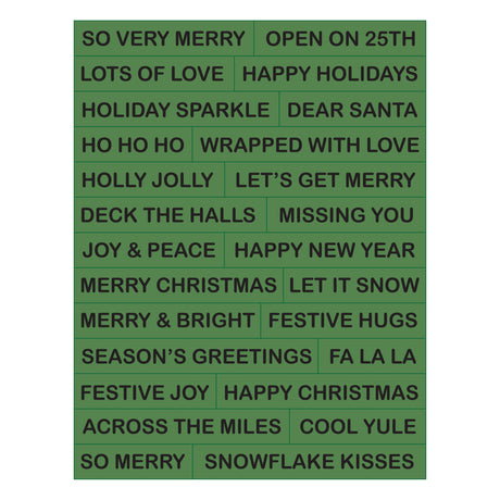 Spellbinders Snowflake Kisses Sentiments Press + Foil Plate & Die Set by Lisa Horton - BP-377