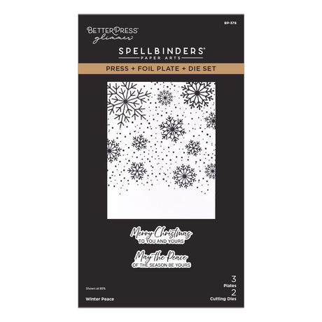 Spellbinders Winter Peace Press + Foil Plate & Die Set