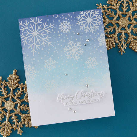 Spellbinders Winter Peace Press + Foil Plate & Die Set