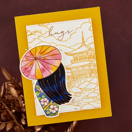 Spellbinders Scenic Kyoto Press + Foil Plates by Alex Syberia BP-383