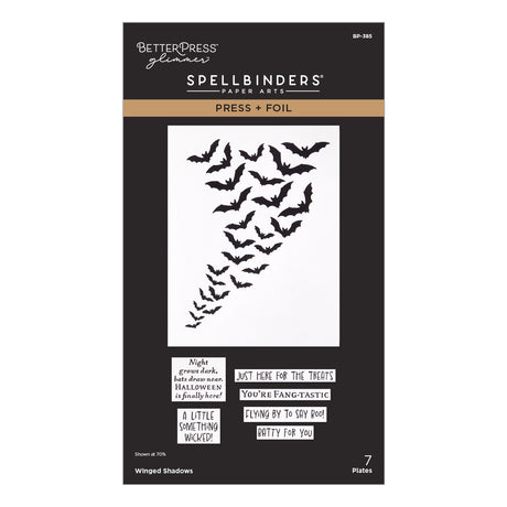 Spellbinders Winged Shadows Press & Foil Plates