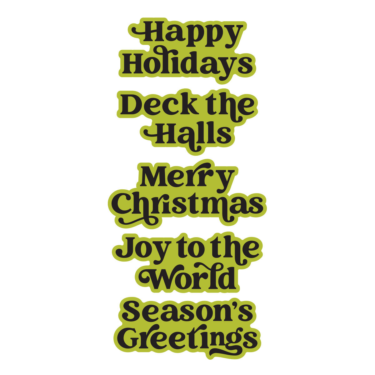 Spellbinders Joyful Christmas Sentiments Press + Foil Plate & Die Set by Simon Hurley - 9/23 Consumer Launch