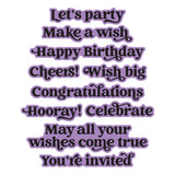 Spellbinders Birthday Sentiments Press + Foil Plate & Die Set by Simon Hurley - 9/23 Consumer Launch