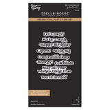 Spellbinders Birthday Sentiments Press + Foil Plate & Die Set by Simon Hurley - 9/23 Consumer Launch