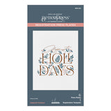 Spellbinders Happiest Holidays Registration Press Plate Set from the City Holiday Collection by Yana Smakula