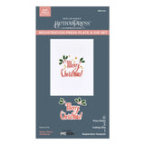 Spellbinders Starry Merry Christmas Registration Press Plate & Die Set from the Starry Holiday Collection by Dina Wakley