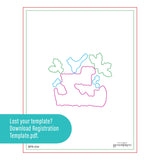 Spellbinders Starry Merry Christmas Registration Press Plate & Die Set from the Starry Holiday Collection by Dina Wakley