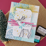 Spellbinders Cheer and Good Tidings Deer Registration Press Plate & Die Set from the Starry Holiday Collection by Dina Wakley