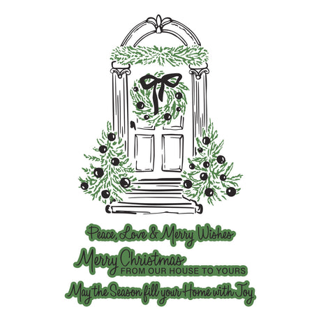 Spellbinders Festive Evergreens Registration Press + Foil Plate & Die Set