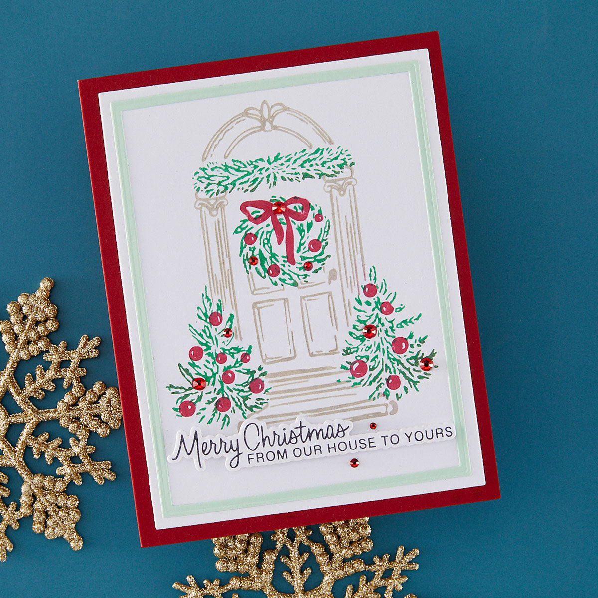 Spellbinders Festive Evergreens Registration Press + Foil Plate & Die Set