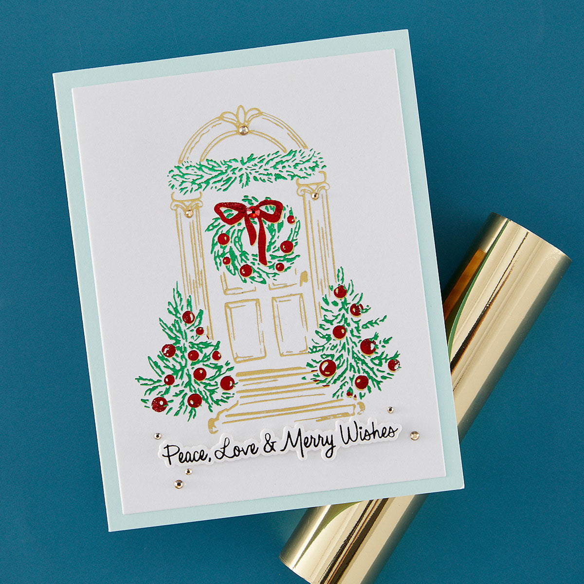 Spellbinders Festive Evergreens Registration Press + Foil Plate & Die Set