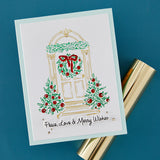 Spellbinders Festive Evergreens Registration Press + Foil Plate & Die Set